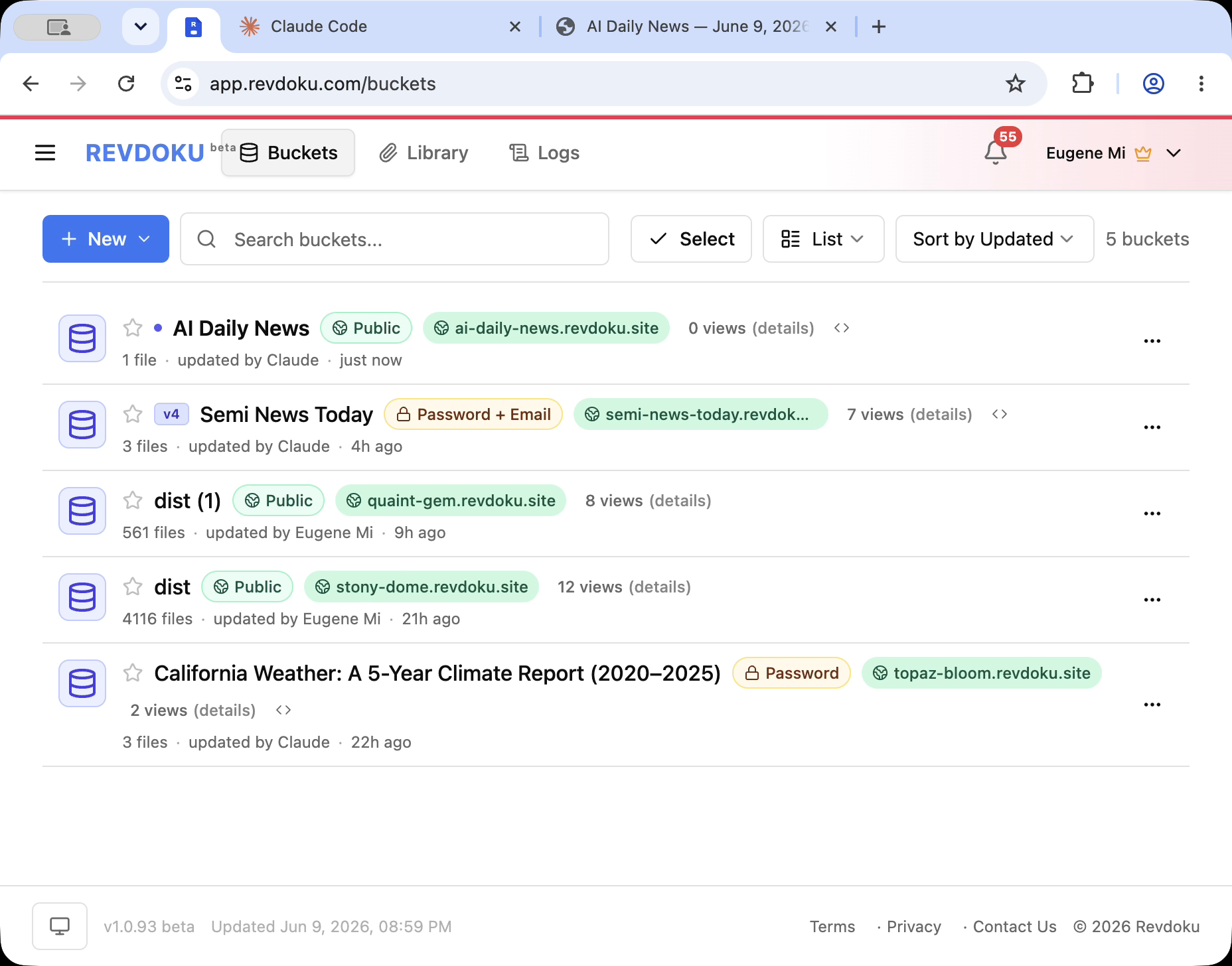 ChatGPT Sites Alternative: Publish with Revdoku