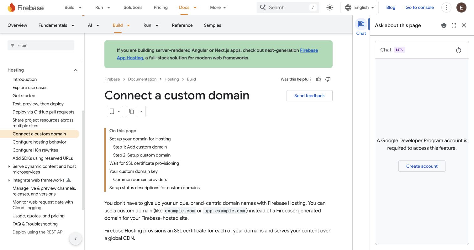Firebase Hosting custom domain guide