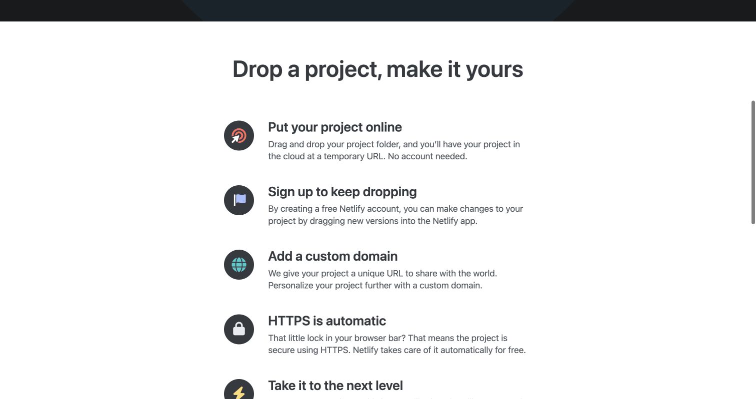 What happens after a Netlify Drop deployment