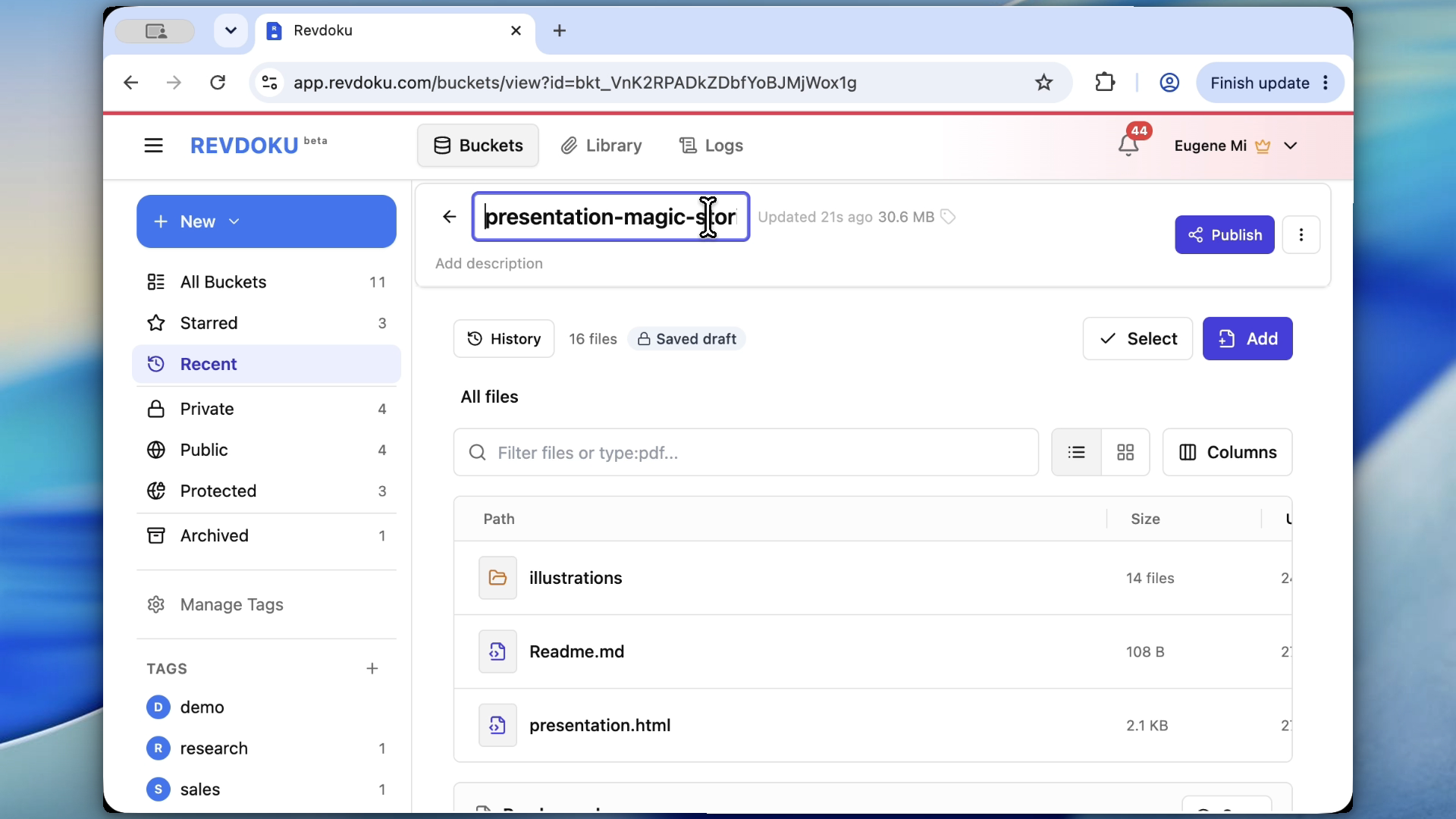 Tagging a landing page experiment bucket