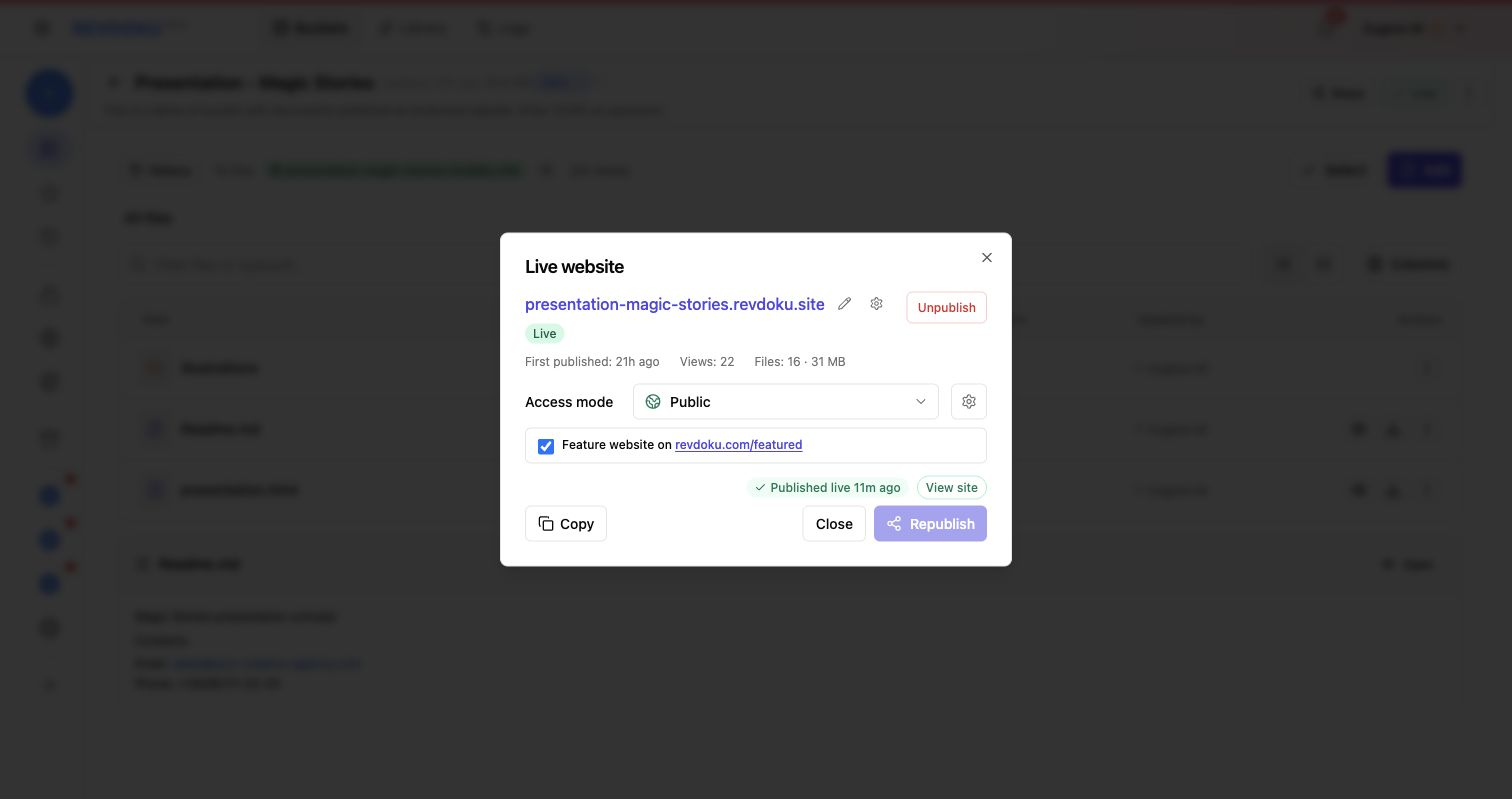 Document access settings
