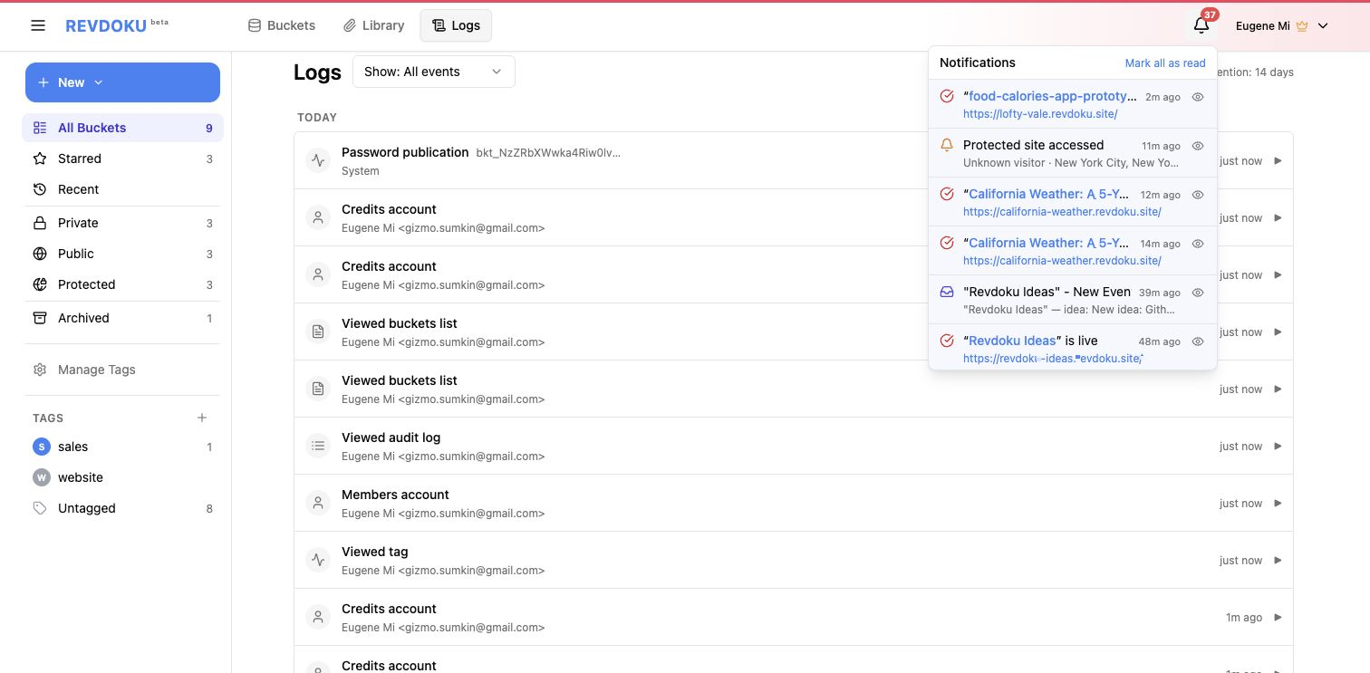 Access notification