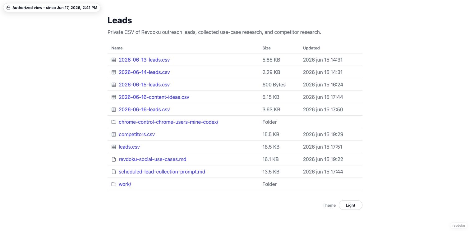 Report file index