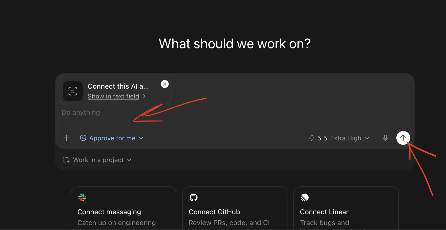 Paste the instructions into a new Codex chat