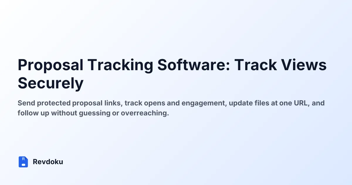 Proposal Tracking Software: Track Views Securely