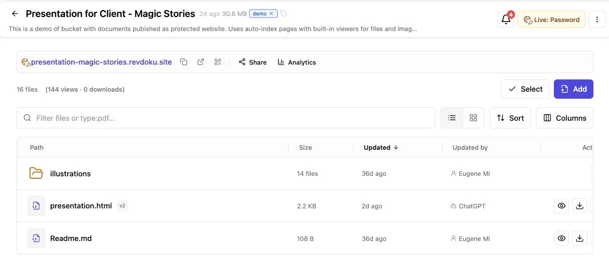 Secure Client Portal for Protected File Sharing